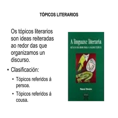 Presentación tópicos literarios
