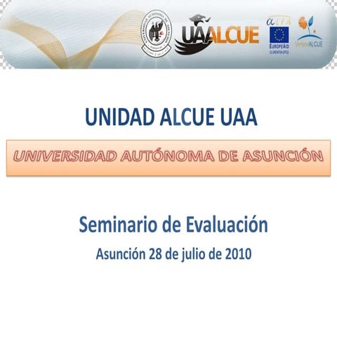 Presentación Unidad ALCUE UAA 2010