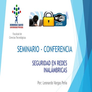 Presentación Seguridad Redes Inalámbricas