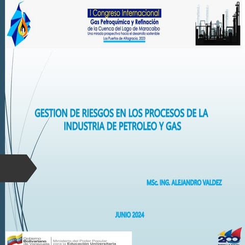 Gestion de Riesgos en los Procesos de la Industria de Petroleo y Gas | PPTX