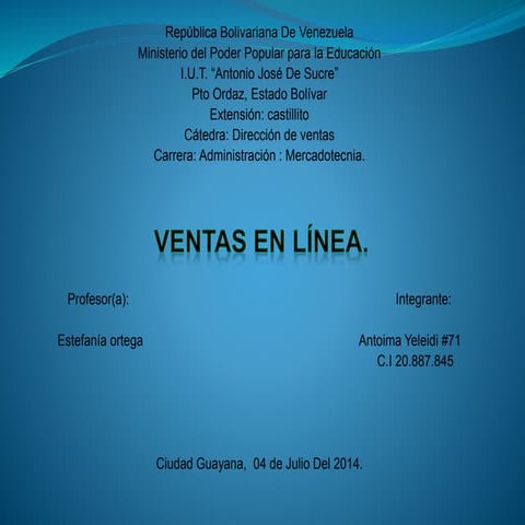 Presentación; ventas en linea..pptx yeleidi