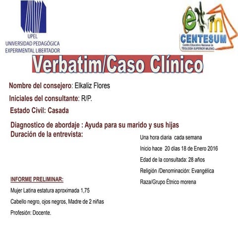 Presentación verbatin clinico elkaliz
