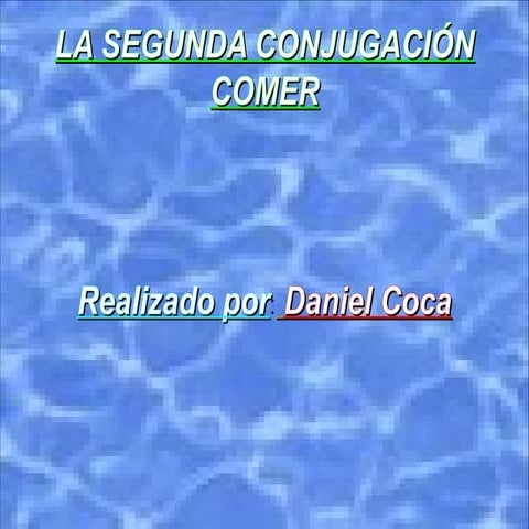 Presentación verbo comer dani