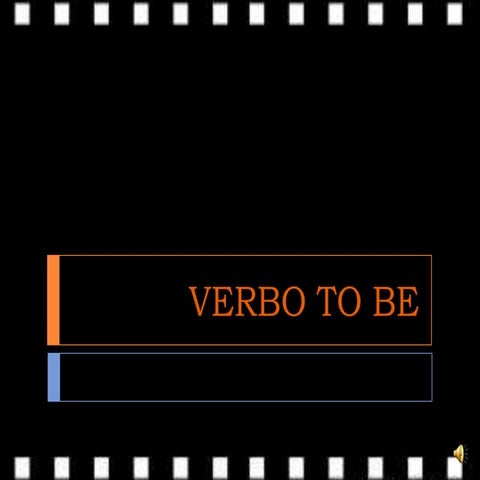 Presentación verbo to be