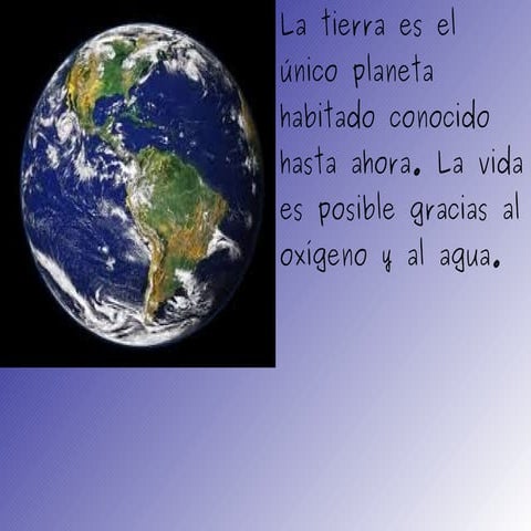 Presentacion sobre el Planeta Tierra | PPT