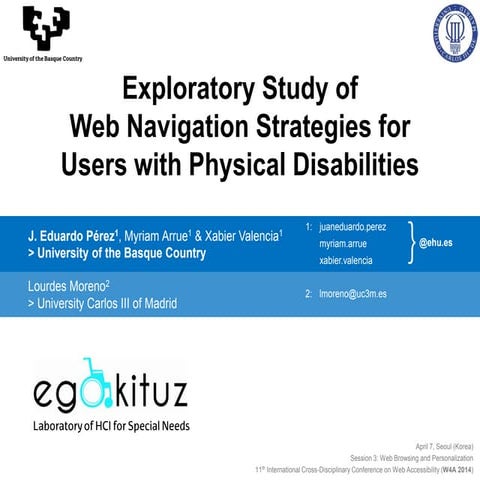 Exploratory Study of Web Navigation Strategies for Users with Physical Disabi...
