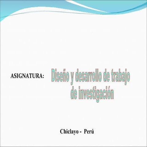 Presentación y defensa de tesis