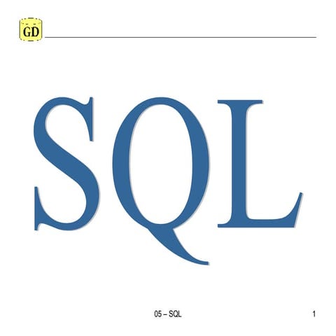 Introducción a Sql | PPT