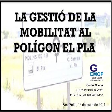 Gestor de Mobilitat - Curs CCOO
