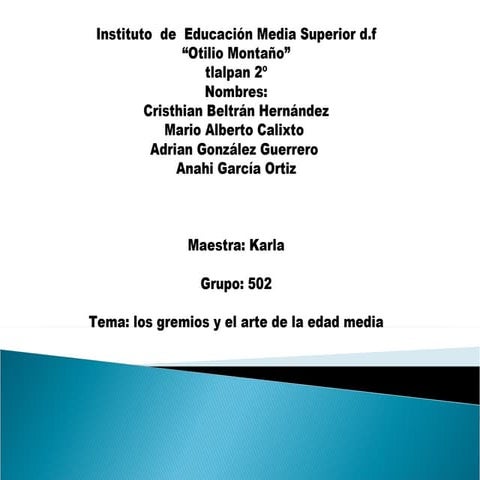 gremios de la baja edad media