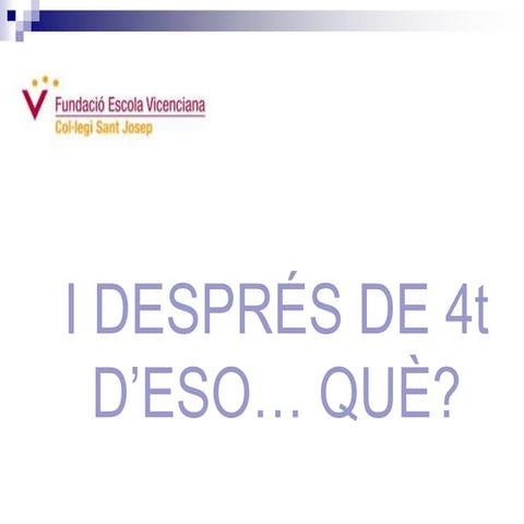 Presentació 4t ESO 2020