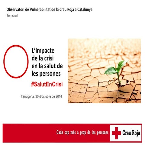 Presentació del 7è estudi de vulnerabilitat, #SalutEnCrisi a Tarragona