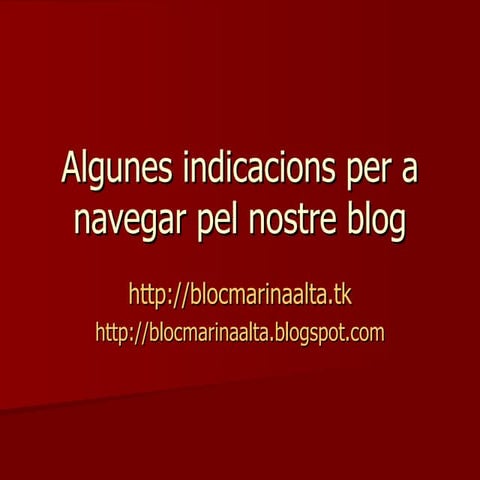Com navegar pel blog