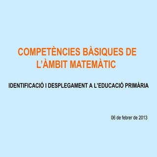 Presentacio cb  primària