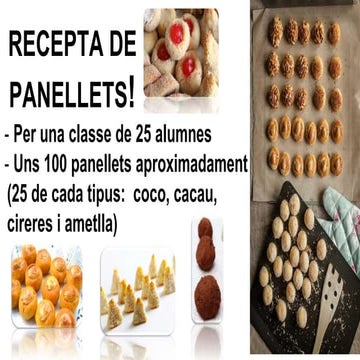 Presentació de panellets