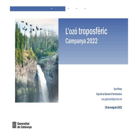 Campanya de l’ozó troposfèric a Catalunya 2022