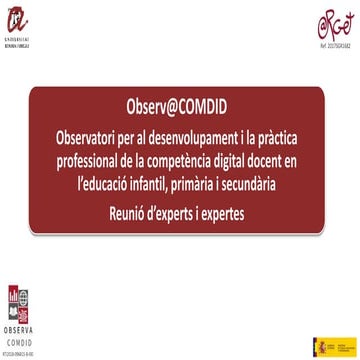 OBSERV@COMDID - Presentació