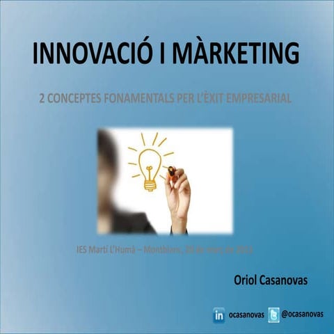 Innovació i Marketing - IES Martí L'Humà Montblanc
