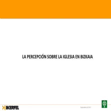 Percepción sobre la Iglesia de Bizkaia