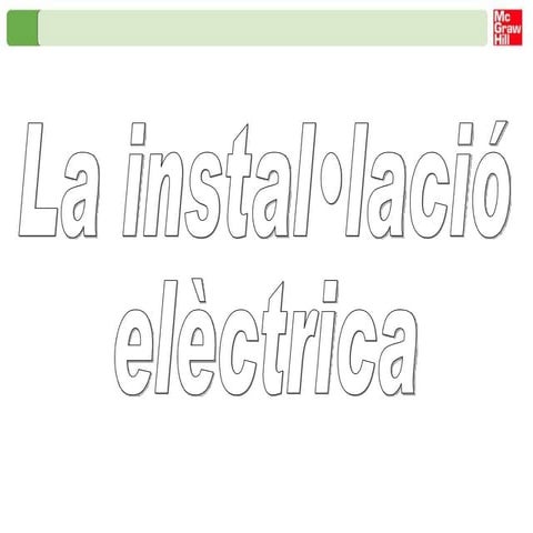 Instal·lació elèctrica a l'habitatge