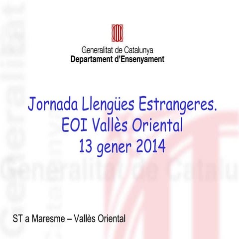 Presentacó eTwinning Jornada Llengües estrangeres Carol Barriuso 