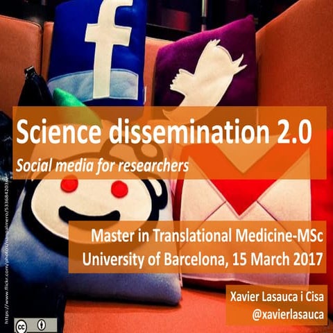 Science dissemination 2.0: Social media for researchers 