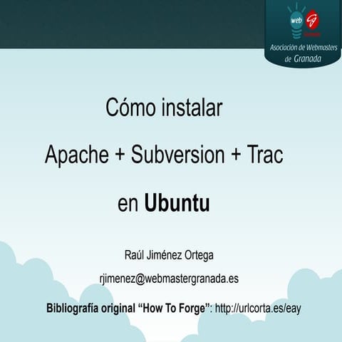 Instalación de Apache+Subversion+Trac en Ubuntu