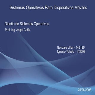 Sistemas operativos moviles