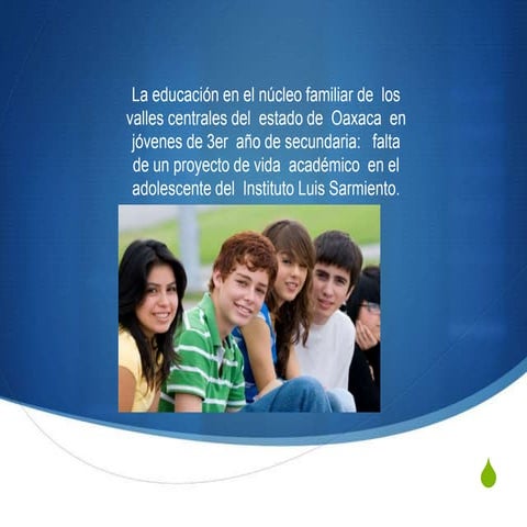 proyecto de vida académico en los adolescentes