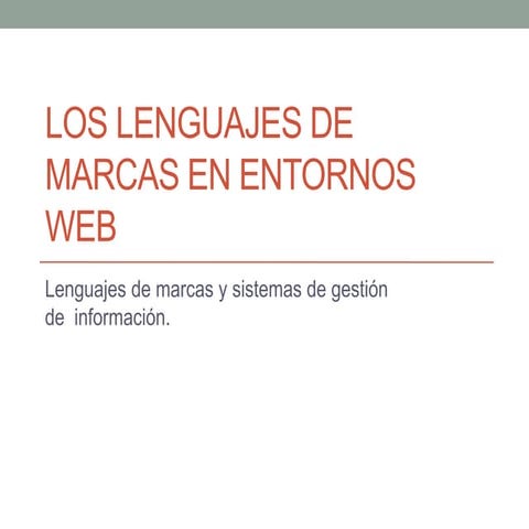 Lenguajes de marcas