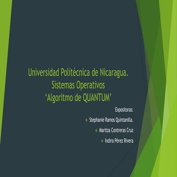 Sistemas Operativos I- Algoritmo de QUANTUM
