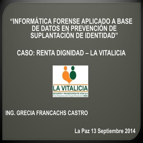 Informática Forense a Base de Datos