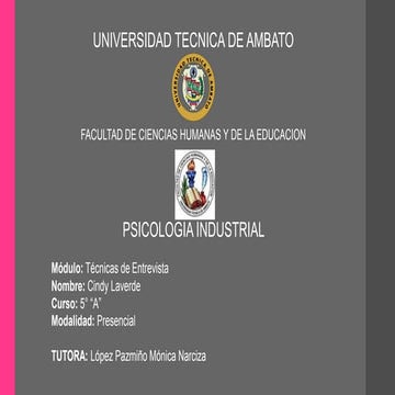 Presentación Entrevista