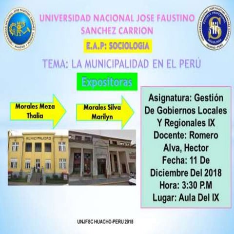 CURSO: GESTION DE GOBIERNOS LOCALES Y REGIONALES | PPTX