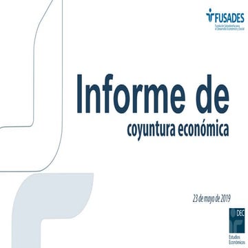 Informe de Coyuntura Económica Mayo de 2019