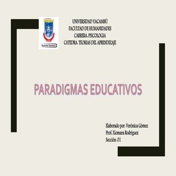 PRESENTACION. PARADIGMAS EDUCATIVOS.pptx