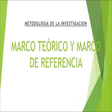 Marco teórico y marco de referencia | PDF