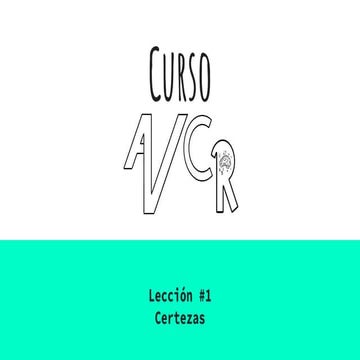 Presentación. Certezas Matemaricas de UCR