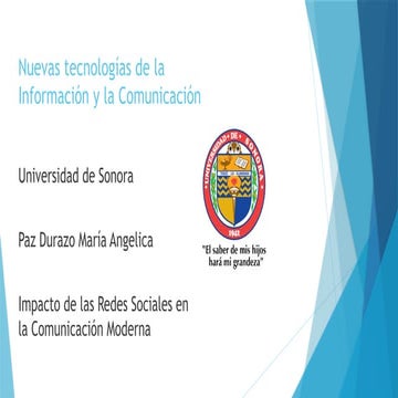 Impacto de las Redes Sociales en la Comunicación Moderna | PPTX