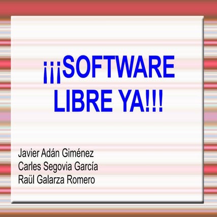 Diferencias entre el software libre y software privativo | PDF