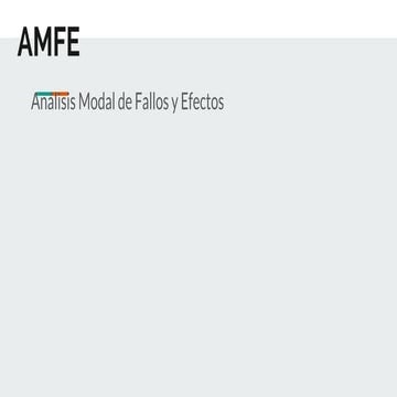 Presentacion amfe | PDF