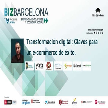 Presentación Biz Barcelona. Sergi Sans
