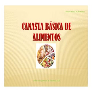 Presentacion canasta basica