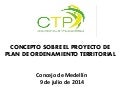 Presentacióndel del concepto sobre el POT - Consejo Territorial de Planeación