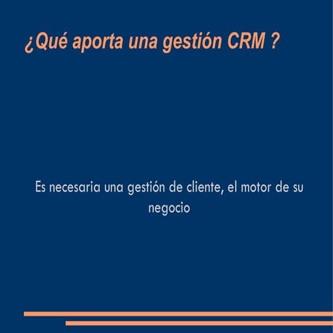 presentacion CRM