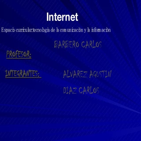 presentacion de internet