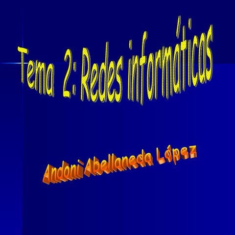 Presentacion De Redes De Andoni