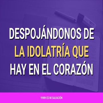 ❤️ [Presentación] Despojándonos de la idolatría que hay en nuestro corazón | Mateo 19:16-22