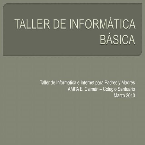 Taller De InformáTica BáSica