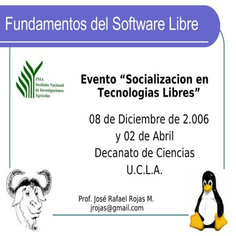 Presentacion  Fundamentos  S L  I N I A